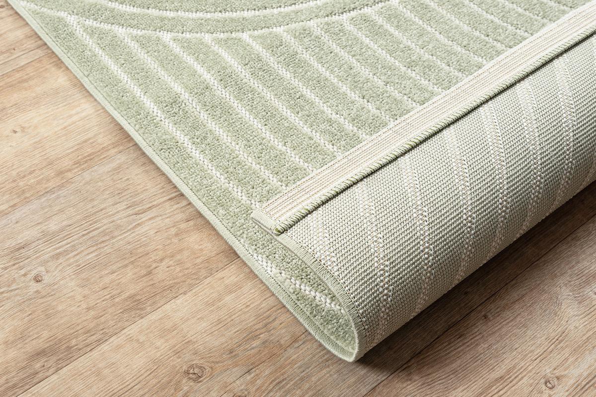 TEPPICH Outdoor Geometrisch MEZEN Polypropylen Grün 140 x 200 cm - Grün, Textil (140/200cm) - KADIMA DESIGN