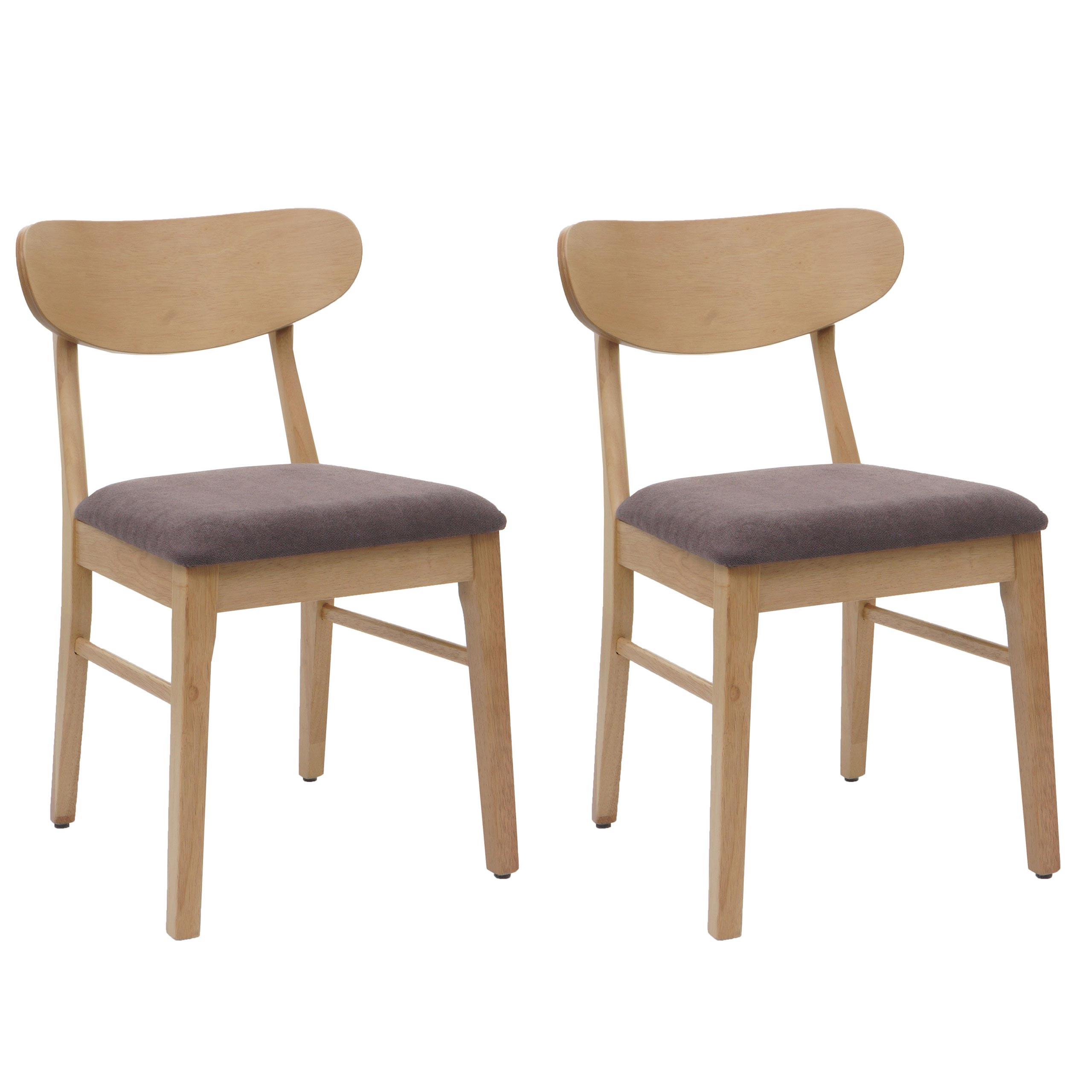 ESSZIMMERSTUHL Beige, Taupe 2er-Set - Taupe/Beige, Holz (45/79/49cm) - MCW