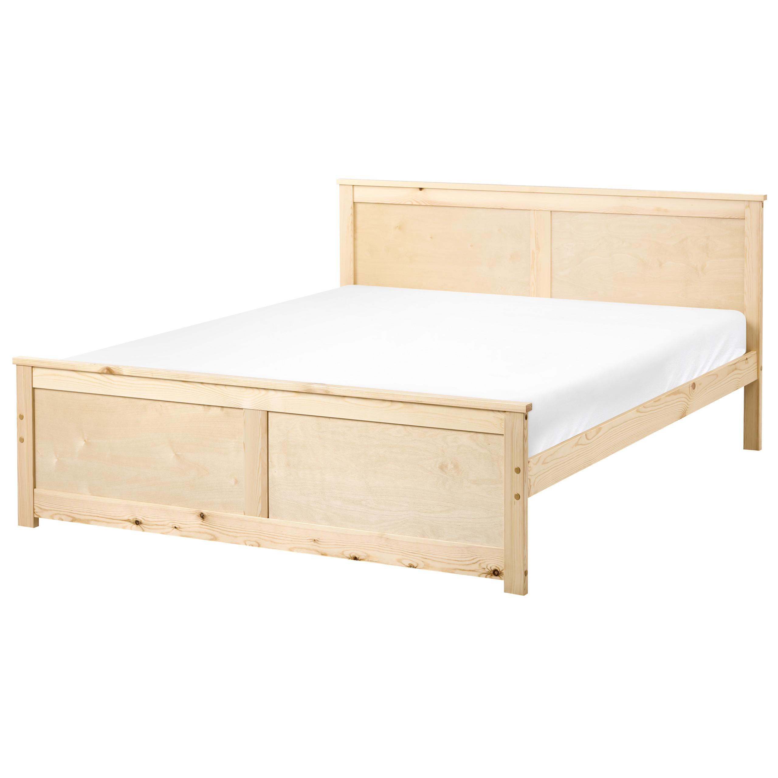 BETT mit Lattenrost 140/200 cm Kiefernholz Hellbraun Dauphin - Hellbraun, Holz (140/200cm) - Beliani