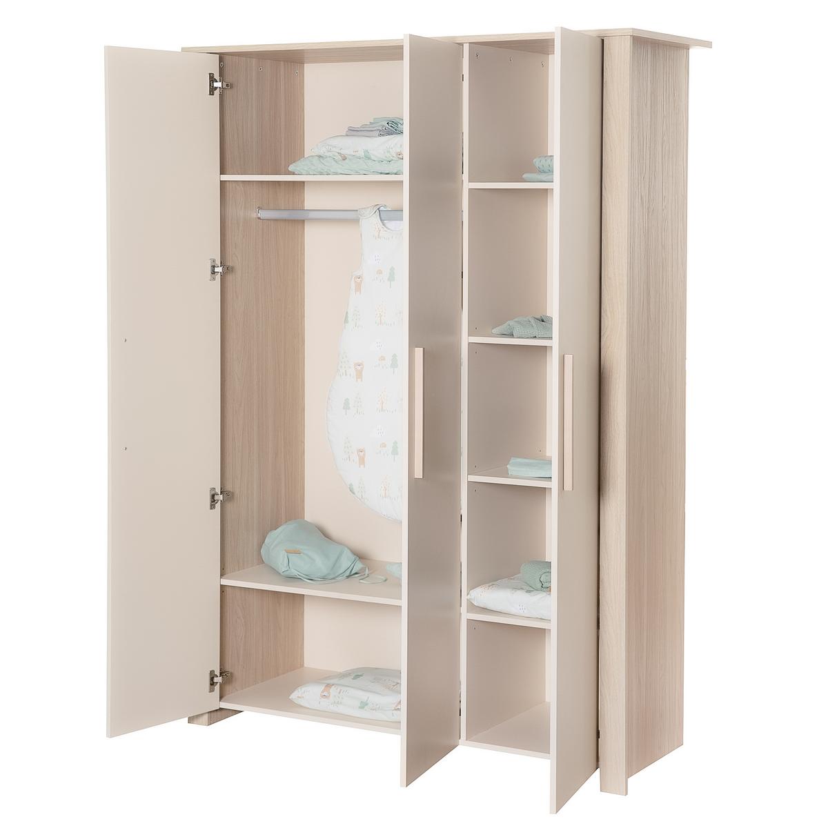 BABYZIMMER-SET Momo 3-teilig - Kaschmir, Holz/Holzwerkstoff (118/190/52cm) - Roba