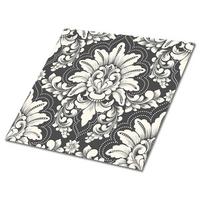 FLIESENAUFKLEBER 9 Stück 30x30 cm selbstklebend Altmodisches Muster - Grau, Textil (30/1.6/30cm) - TULUP