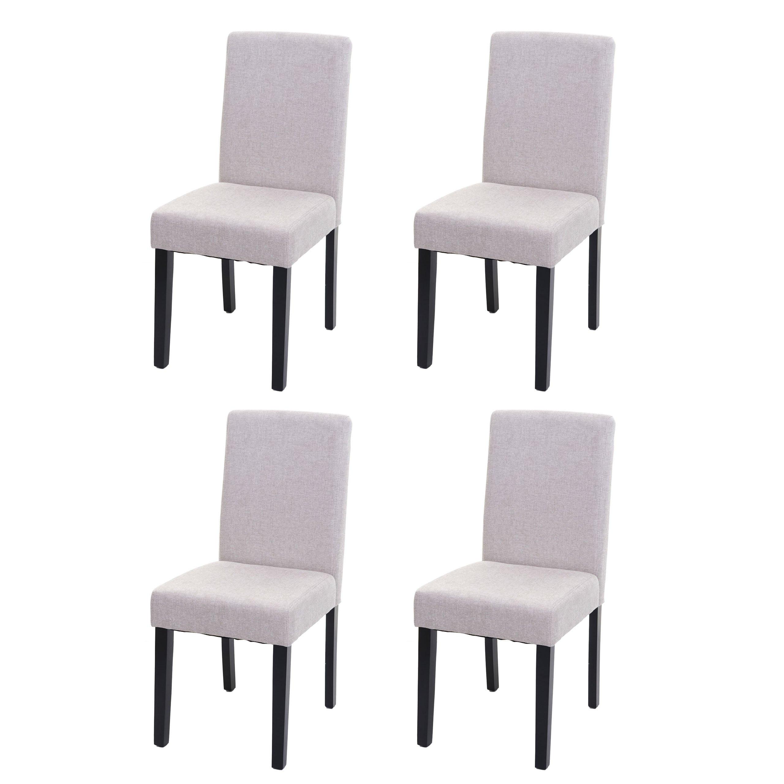 ESSZIMMERSTUHL Beige, Dunkelbraun 4er-Set - Beige/Dunkelbraun, Textil (43/90/56cm) - MCW