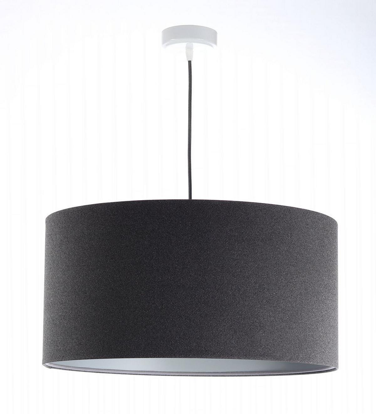 HÄNGELEUCHTE Grau 40/20 cm - Schwarz/Grau, Kunststoff (40/0.4/20cm) - ONZENO