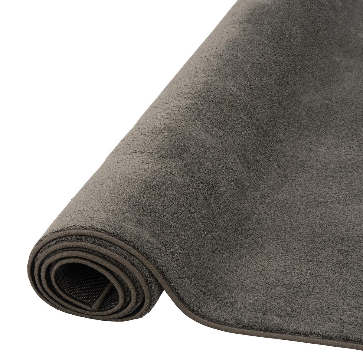 LUXUS SUPER SOFT HOCHFLOR LANGFLOR TEPPICH DELUXE - Anthrazit, Textil (80/400cm) - Snapstyle
