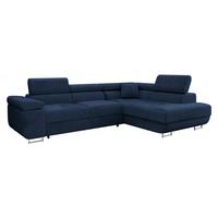 ECKSOFA Torezio, Seite: Rechts - Blau, Holz/Textil (274/203cm) - MIRJAN24