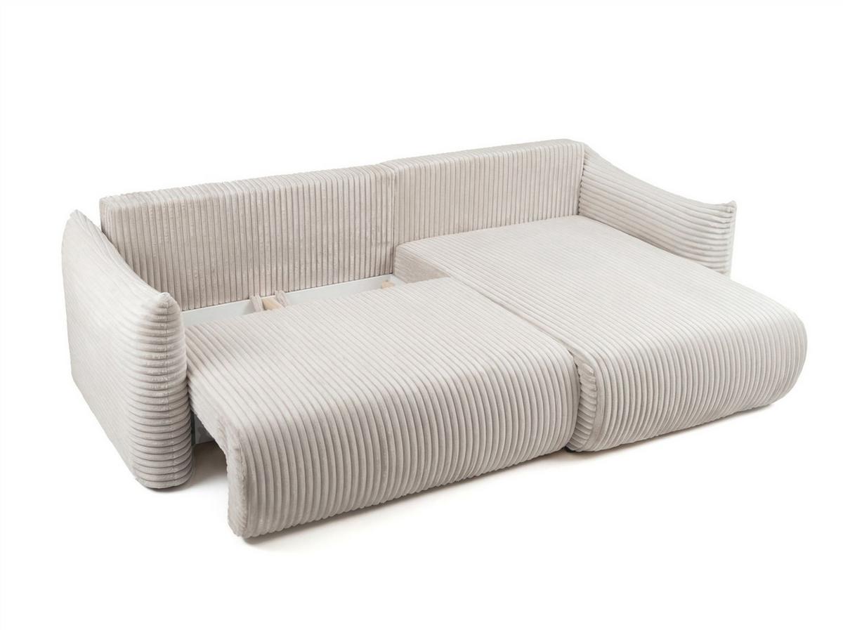 ECKSOFA Mailand Mit Schlaffunktion - Dunkelgrau, Holzwerkstoff/Textil (260/154cm) - Fun Möbel