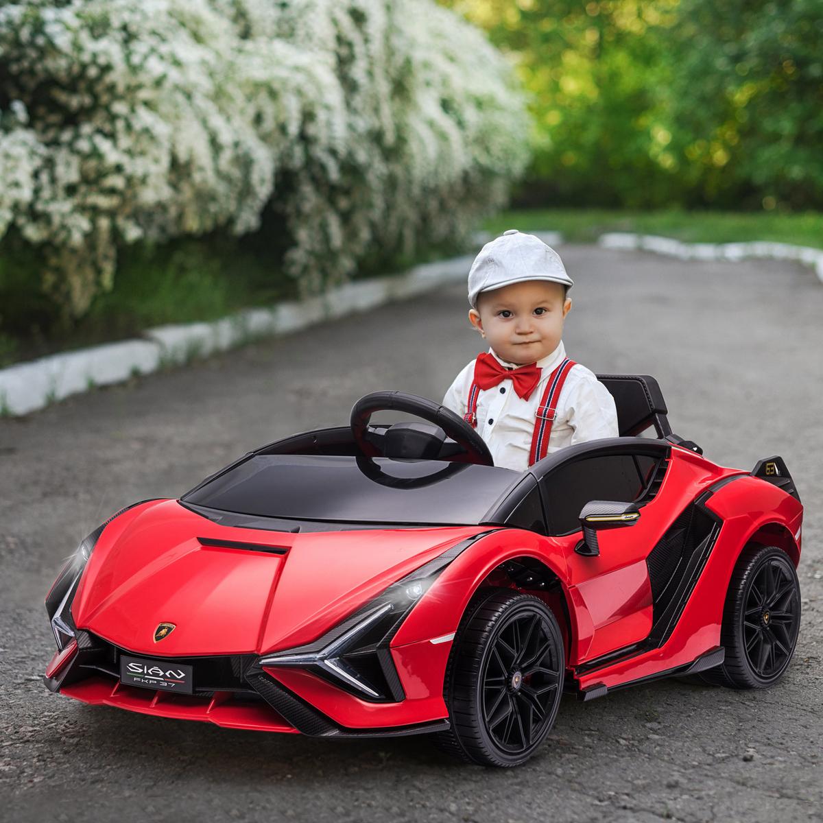 KINDERFAHRZEUG SUV-Auto-Spielzeug mit Fernbedienung Musik Rot - Rot, Metall (108/62/40cm) - HOMCOM