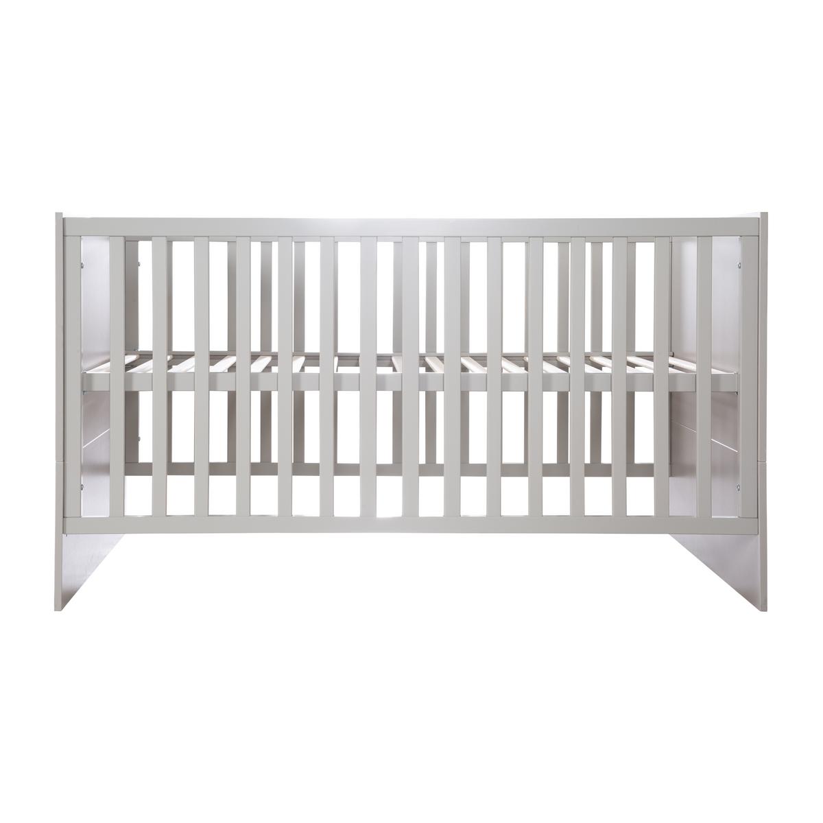 BABYBETT Lea 70 x 140 cm - Hellgrau, Holzwerkstoff (70/140cm) - Roba