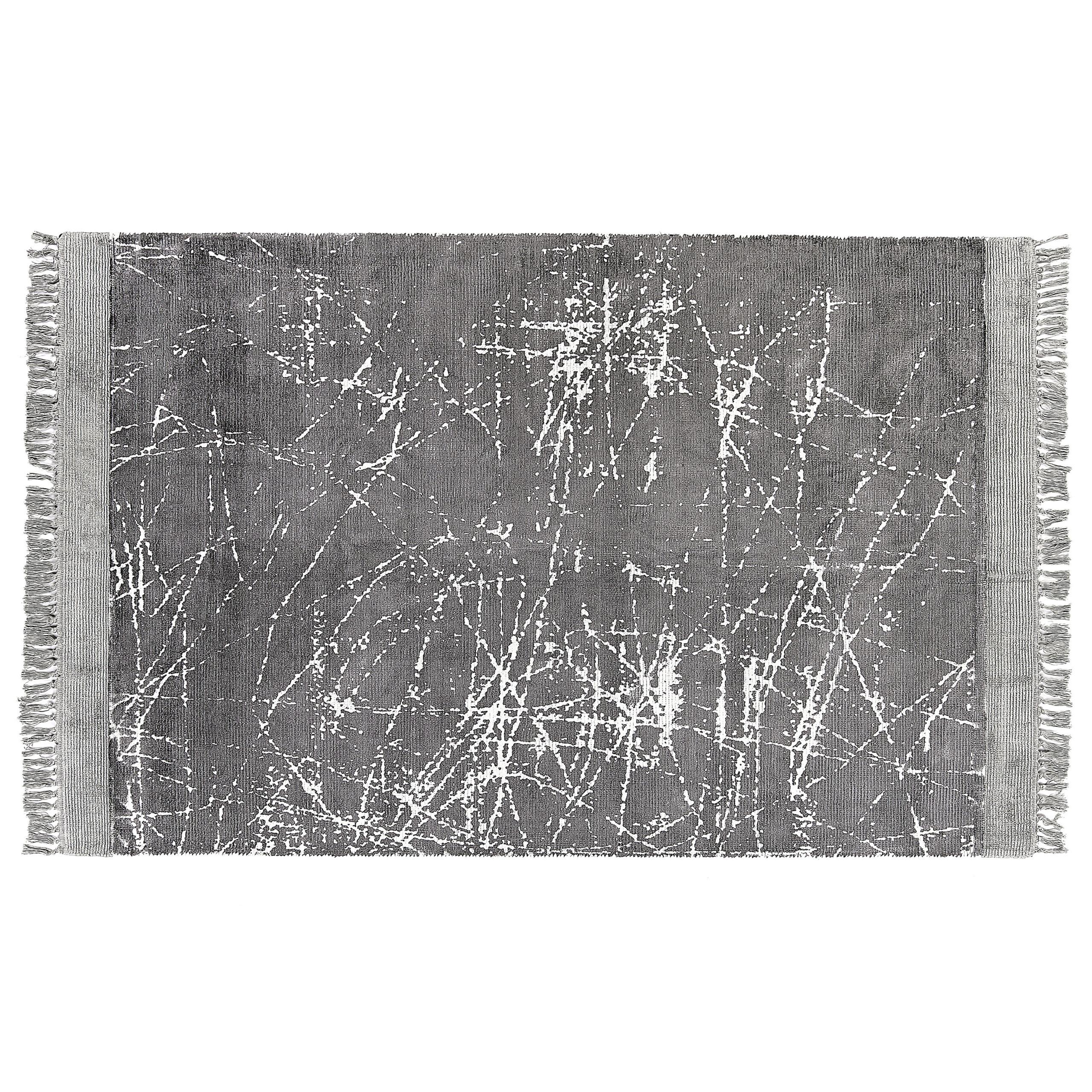 KURZFLOR-TEPPICH Hanli 200/140 cm - Grau, Naturmaterialen (140/200cm) - Beliani