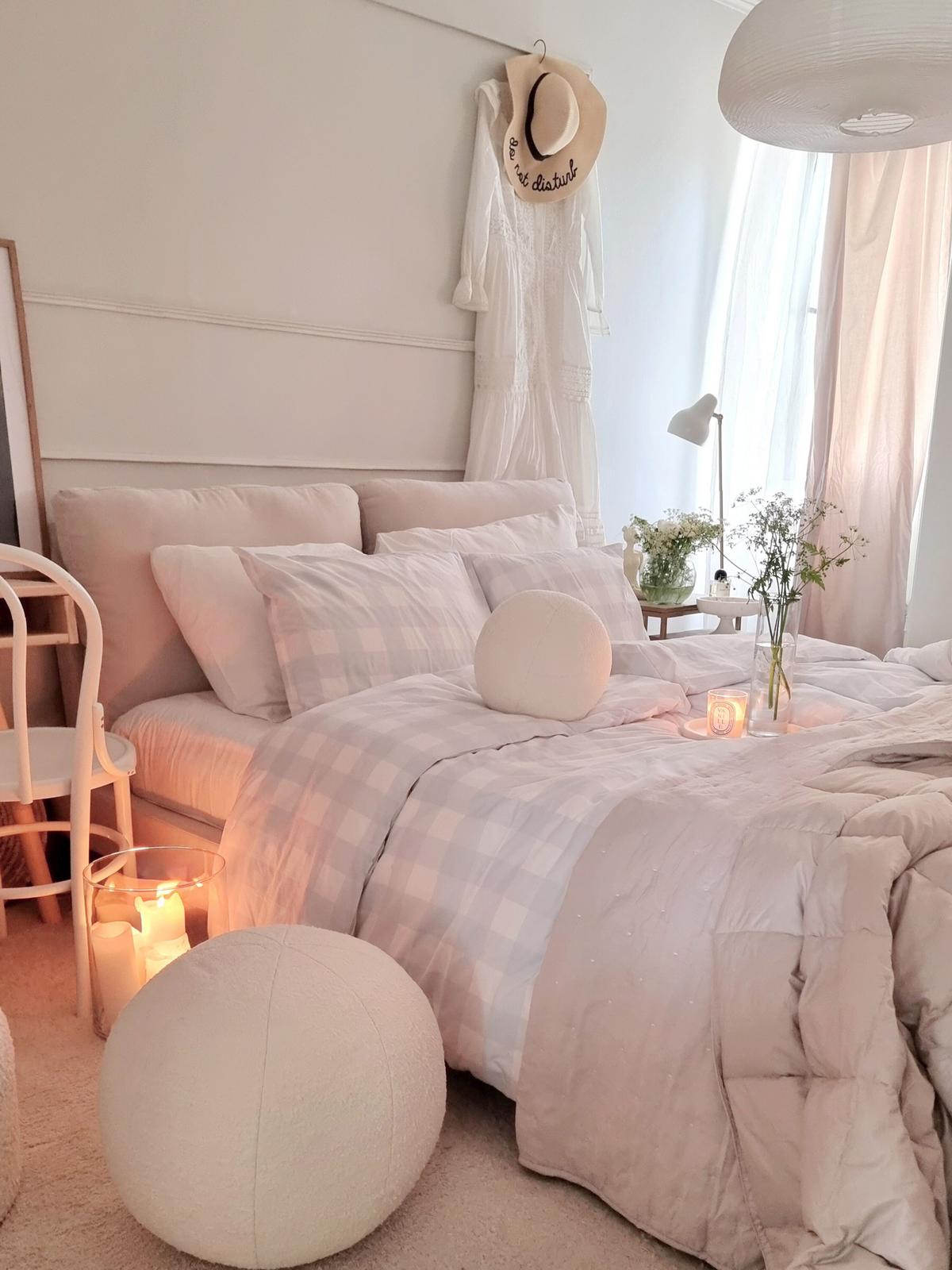 POLSTERBETT 160/200cm Helles Beige Melle - Beige, Naturmaterialen/Textil (160/200cm) - Beliani
