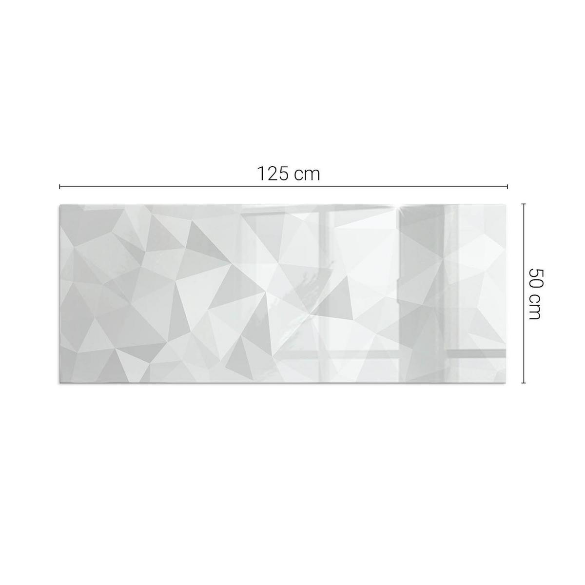 GLASPLATTE für Kamin 125x50 cm - Grau, Glas (125/50/0.4cm) - TULUP