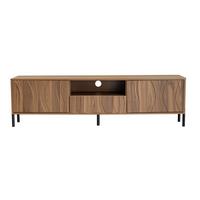 TV-SCHRANK 160 cm in Natur mit 3 Türen - Schwarz, Holzwerkstoff (160/46/35cm) - Urban Meuble