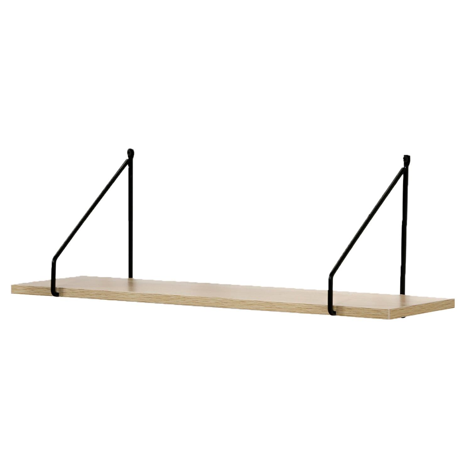 WANDREGAL 60 cm im Industrial-Stil - Eschefarben, Holzwerkstoff (15/20/2.5cm) - Calicosy