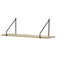 WANDREGAL 60 cm im Industrial-Stil - Eschefarben, Holzwerkstoff (15/20/2.5cm) - Calicosy