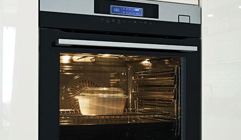 Backofen, modern in Schwarz und Edelstahl, AEG, mömax.