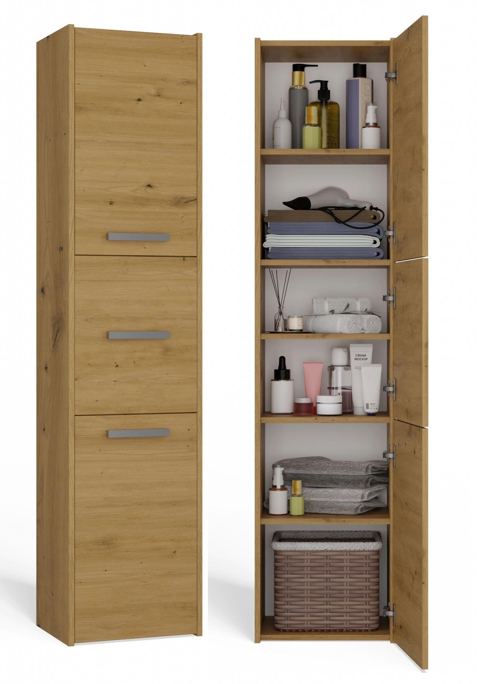 BADEZIMMERSCHRANK Artisan 40/170/30 - Eiche Artisan, Holzwerkstoff (40/170/30cm) - RAUMHIRSCH FURNITURE