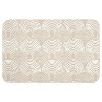 BADEMATTE Wellen - Textur - Beige 60x40 cm - Kaschmir, Textil (60/40cm) - OnlyWow