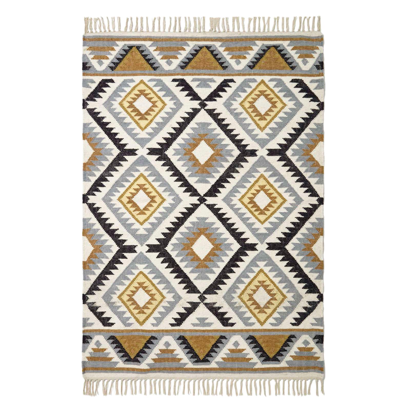 KELIM-TEPPICH Agra handgewebt 120/170 cm - Multicolor, Textil (120/170cm) - Homescapes