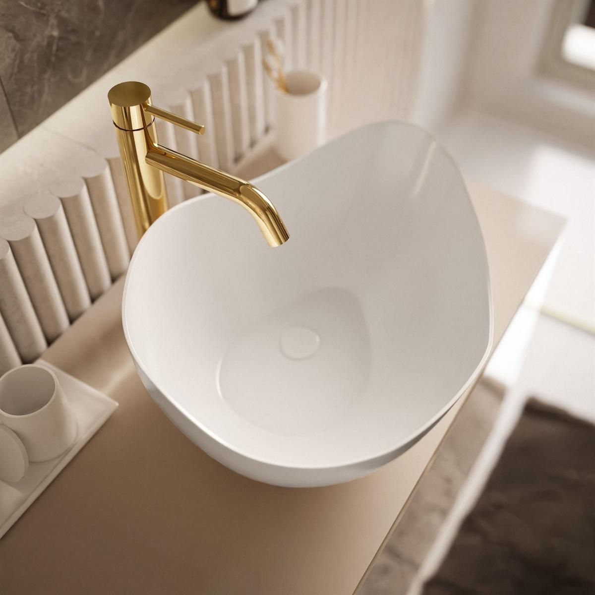 BADEZIMMERSCHRANK AURORA KASCHMIR GOLD - Kaschmir, Holzwerkstoff (80/55/45cm) - Lookway