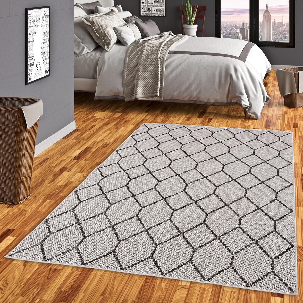 IN & OUTDOOR TEPPICH MARBELLA MODERN - Grau, Textil (80/150cm) - Pergamon