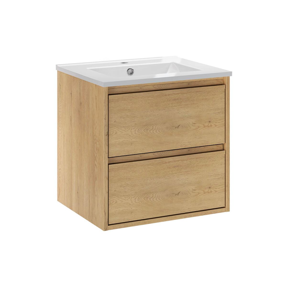 WASCHTISCH 51cm Edmé Holz - Braun, Holzwerkstoff (51/52/46cm) - Petits-meubles