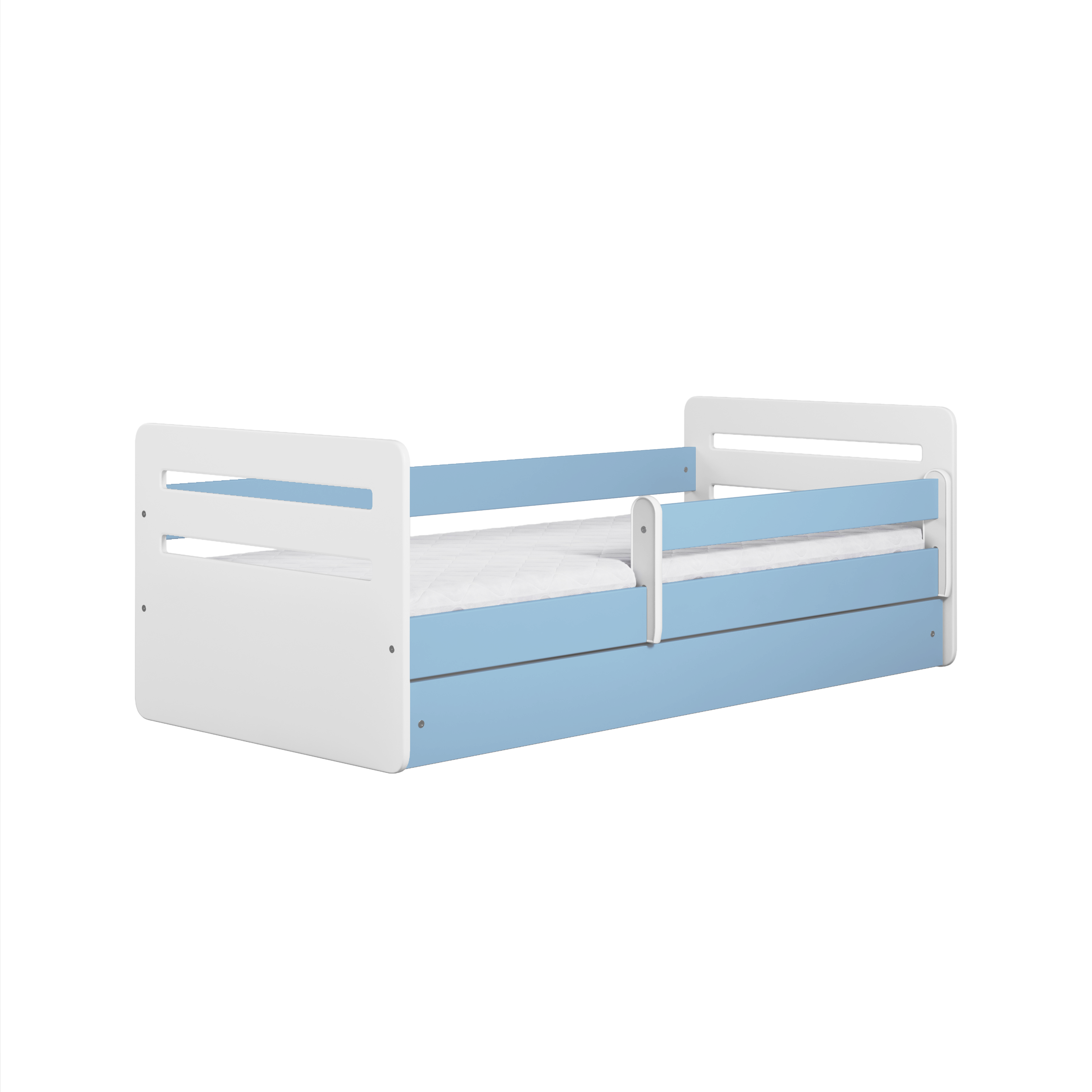 KINDERBETT Tomi mit Schublade ohne Matratze Blau 90/65/164 - Blau, Holzwerkstoff (80/160cm) - RAUMHIRSCH FURNITURE