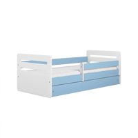 KINDERBETT Tomi mit Schublade ohne Matratze Blau 90/65/144 - Blau, Holzwerkstoff (80/140cm) - RAUMHIRSCH FURNITURE