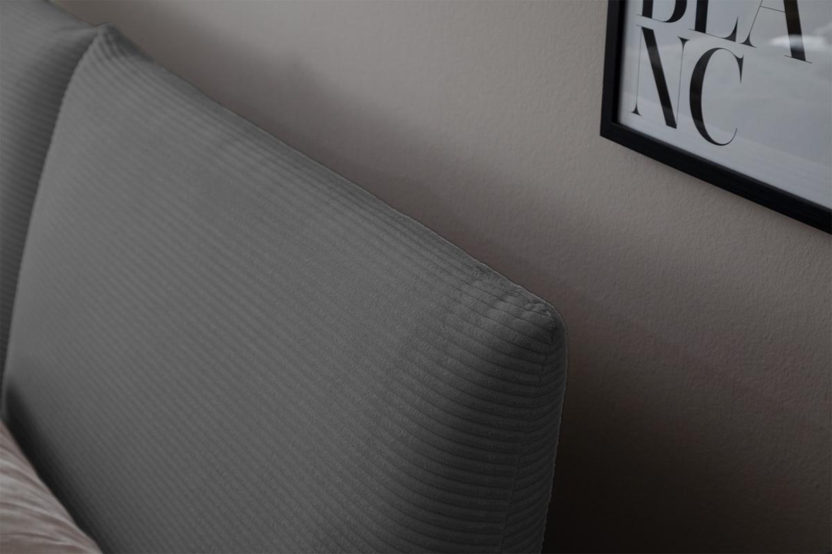 POLSTERBETT HENRY Grau Cord - Grau, Textil (140/200cm) - KAWOLA