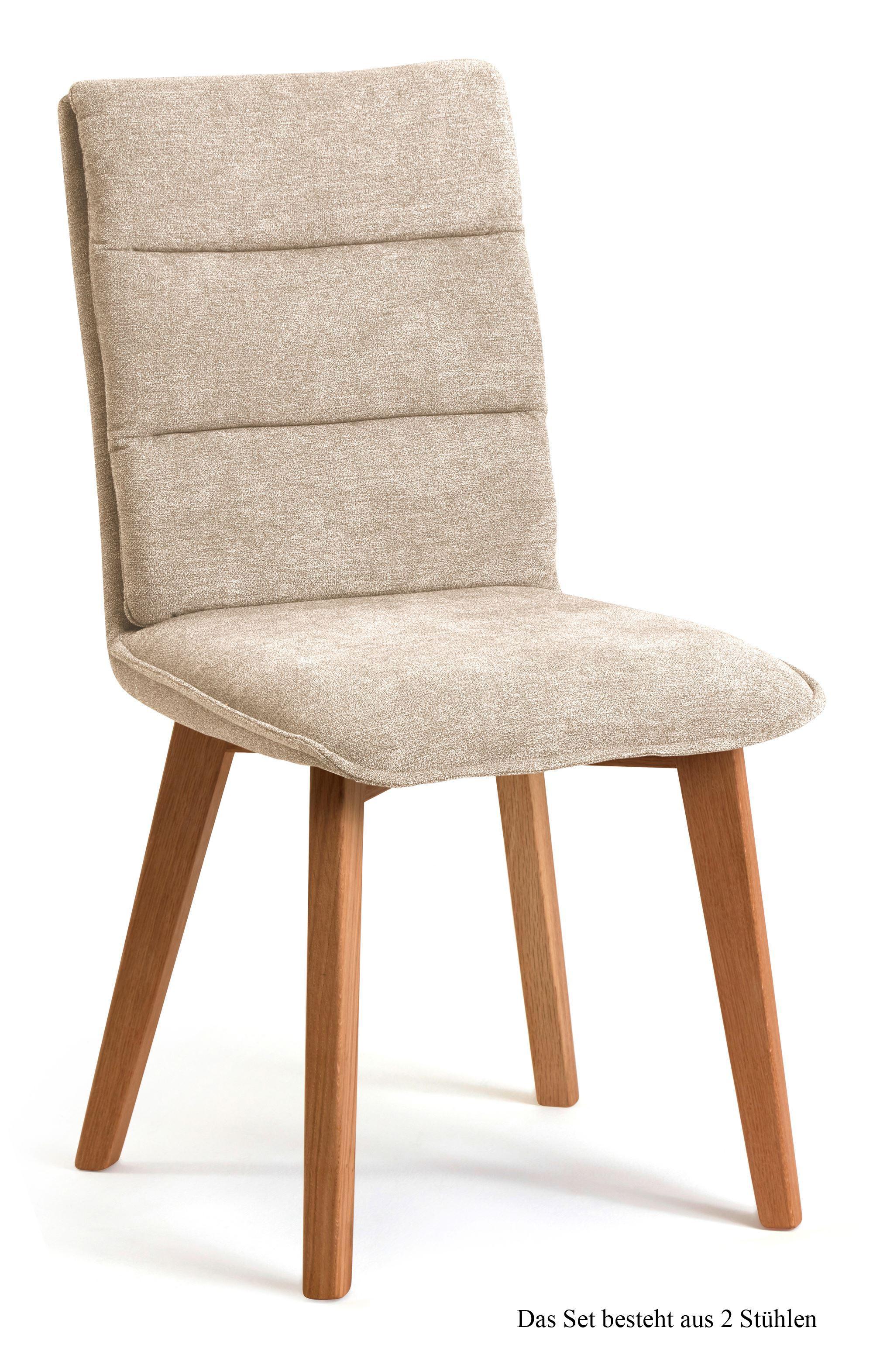 ESSZIMMERSTUHL (2er-Set) Darija 47x92x60 Eiche geölt/Natur - Eichefarben/Naturfarben, Kunststoff (60/92/47cm) - 58aufmkessel