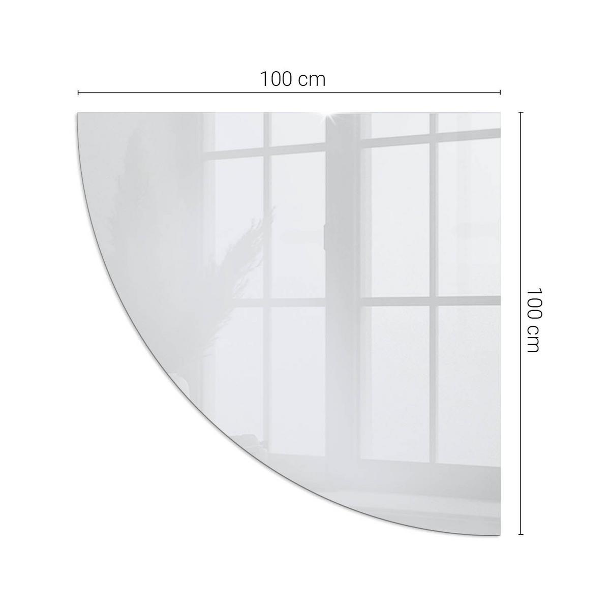 GLASPLATTE für Kamin 100x100 cm - Grau, Glas (100/100/0.4cm) - TULUP