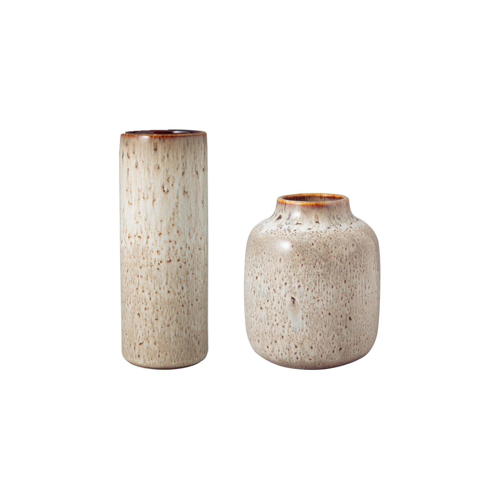 VASEN Lave Home beige 15,5 cm + 20 cm 2er Set - Beige, Keramik (2cm) - like.Villeroy & Boch