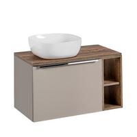 WASCHTISCH 80cm Éros Taupe - Taupe, Holzwerkstoff (80/48/46cm) - Petits-meubles