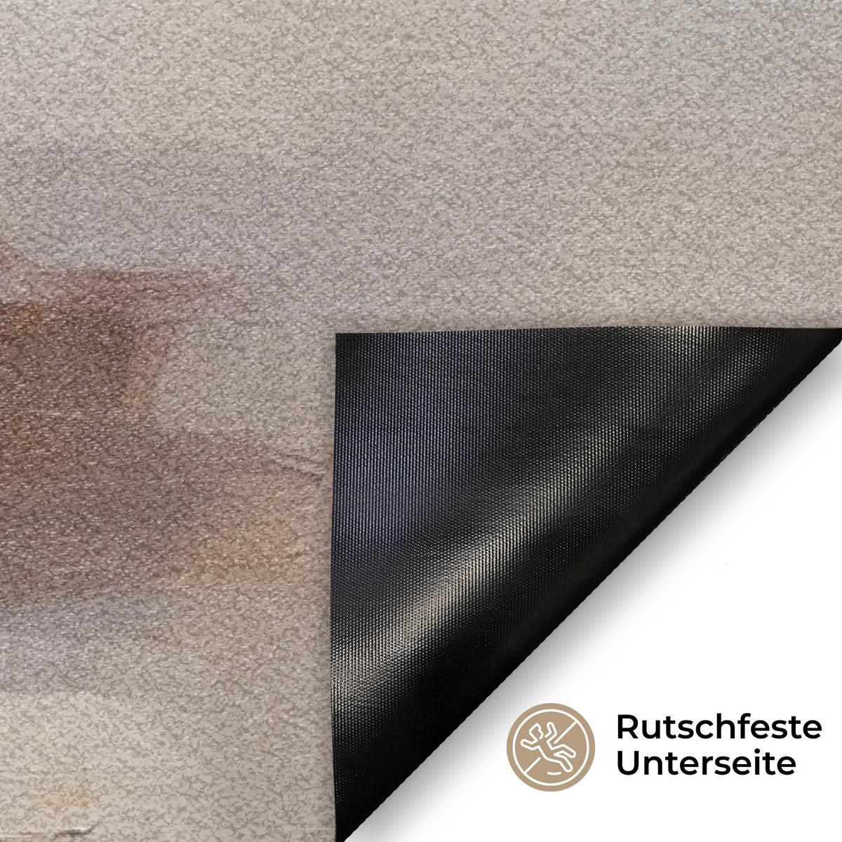 FUSSMATTE Korb - Eier - Rosa Schmutzmatte 60x40 cm - Beige, Kunststoff (40/60cm) - MuchoWow