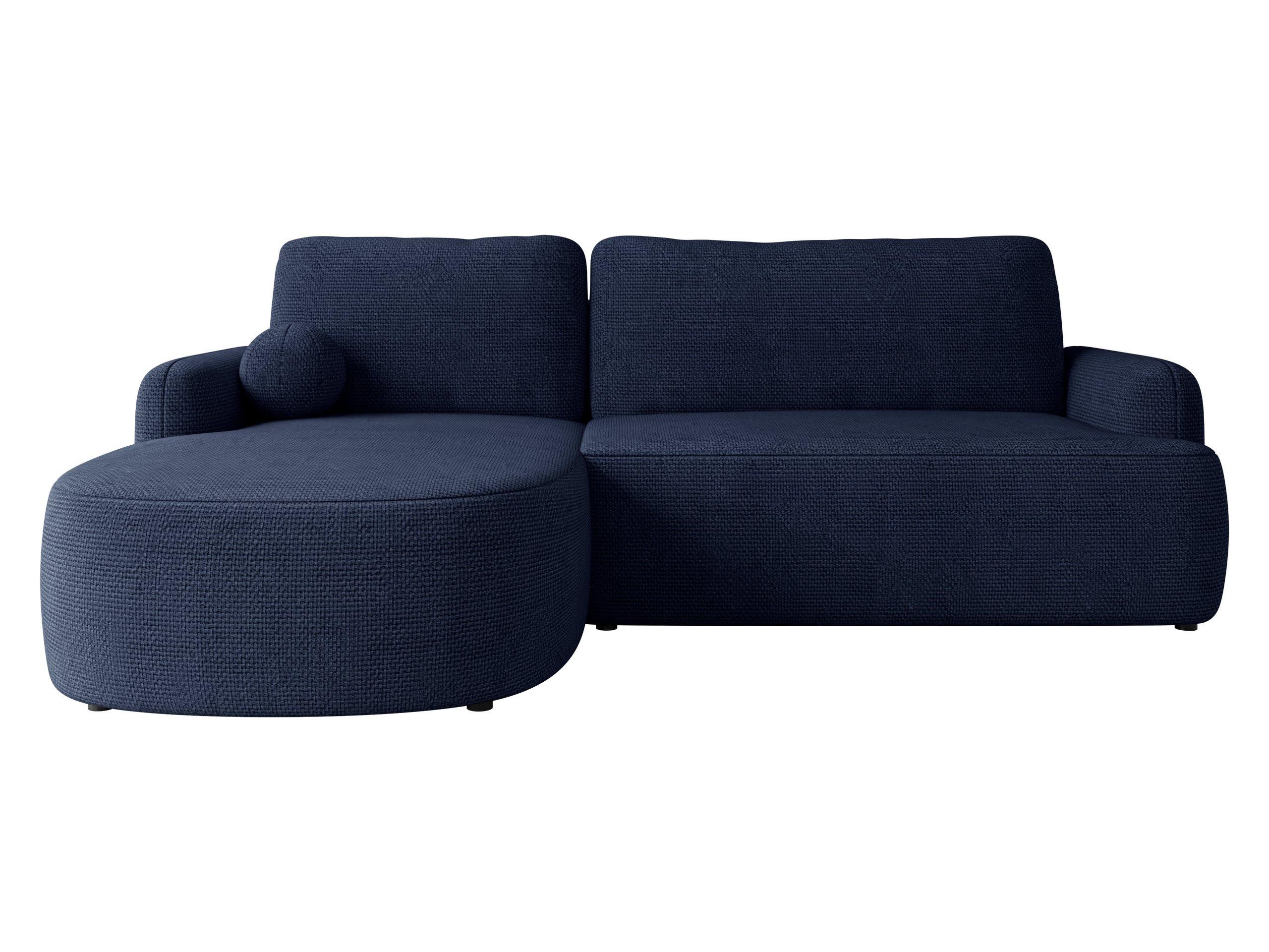 ECKSOFA Loridu, Seite: Links - Schwarz/Dunkelblau, Holz/Kunststoff (250/174cm) - MIRJAN24