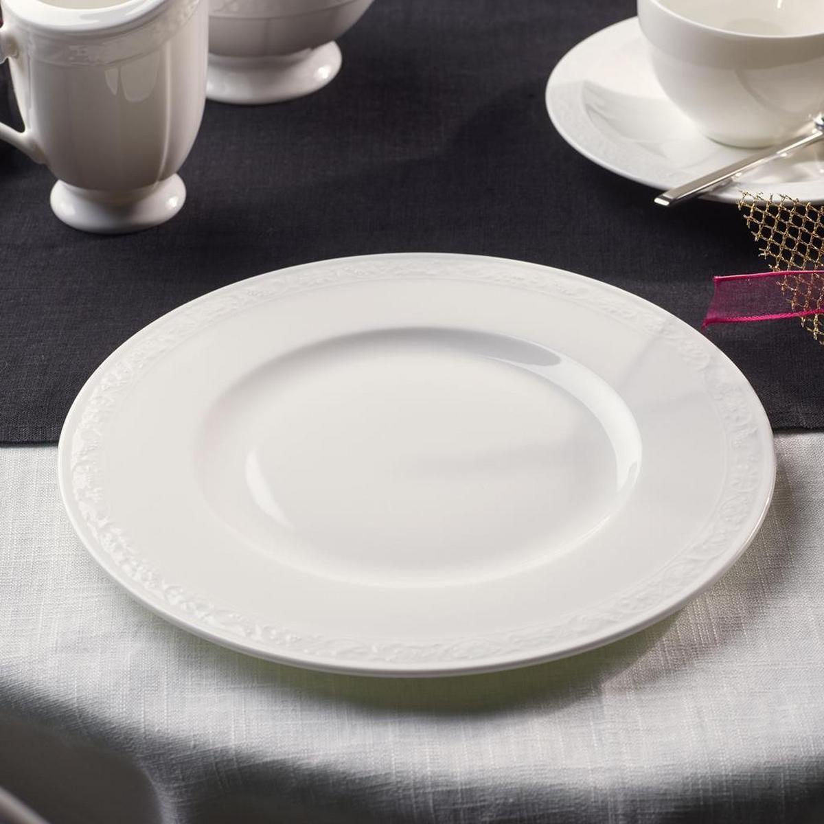 TELLER-SET White Pearl weiß 18-tlg. - Weiß, Keramik (2/2/2cm) - Villeroy & Boch