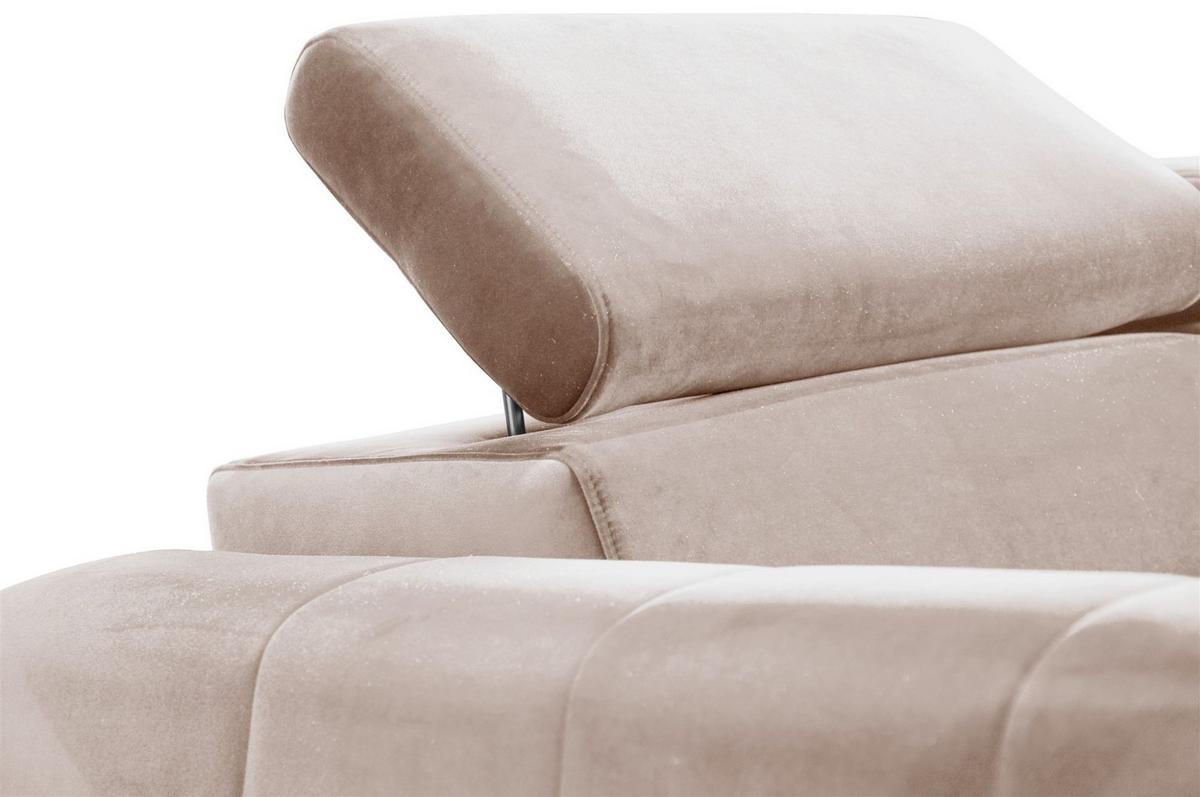 WOHNLANDSCHAFT Agnesa In Salvador - Beige, Holzwerkstoff/Textil (345/95/200cm) - Fun Möbel