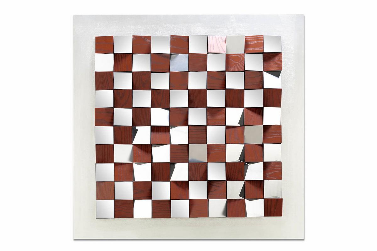 WANDBILD Braun 85/85 cm - Braun, Holz/Kunststoff (5.9/85cm) - KUNSTLOFT