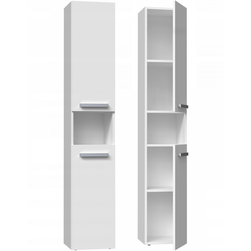 BADEZIMMERSCHRANK Weiß 31/174/30 - Weiß, Holzwerkstoff (31/174/30cm) - RAUMHIRSCH FURNITURE