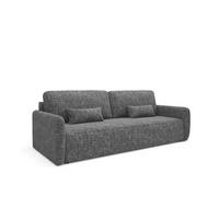 SOFA Lazarus 3 Sitzplätze Dunkelgrau - Grau, Holz (217/86/102cm) - Petits-meubles