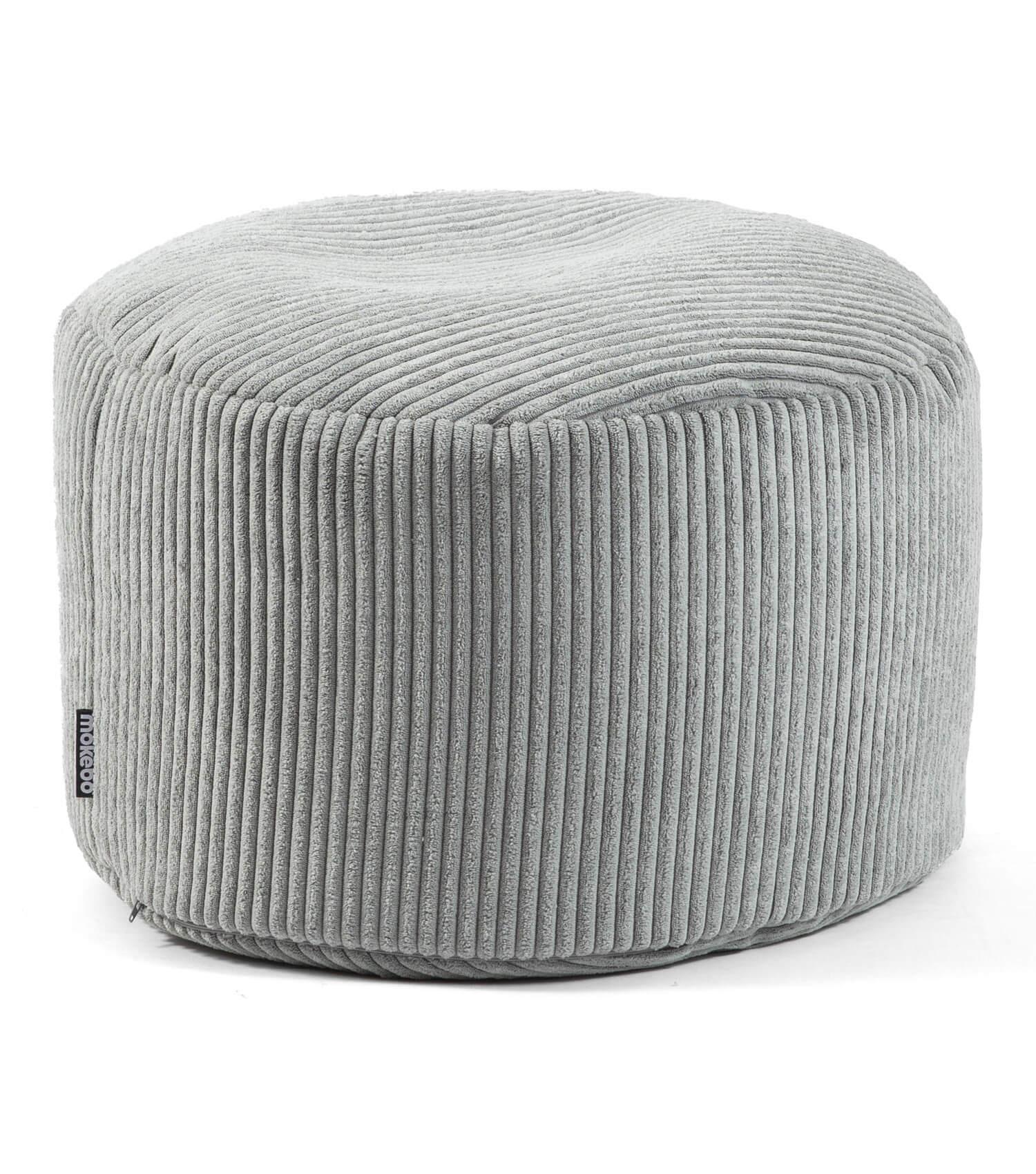 POUF Cord Der Faule Lenz - Grau, Textil (50/30/50cm) - Mokebo