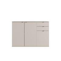 KOMMODE METRIX 120/82,5/35cm mit 2 Schubladen 3 Türen Kaschmir - Kaschmir, Holzwerkstoff (120/82.5/35cm) - MASSENO