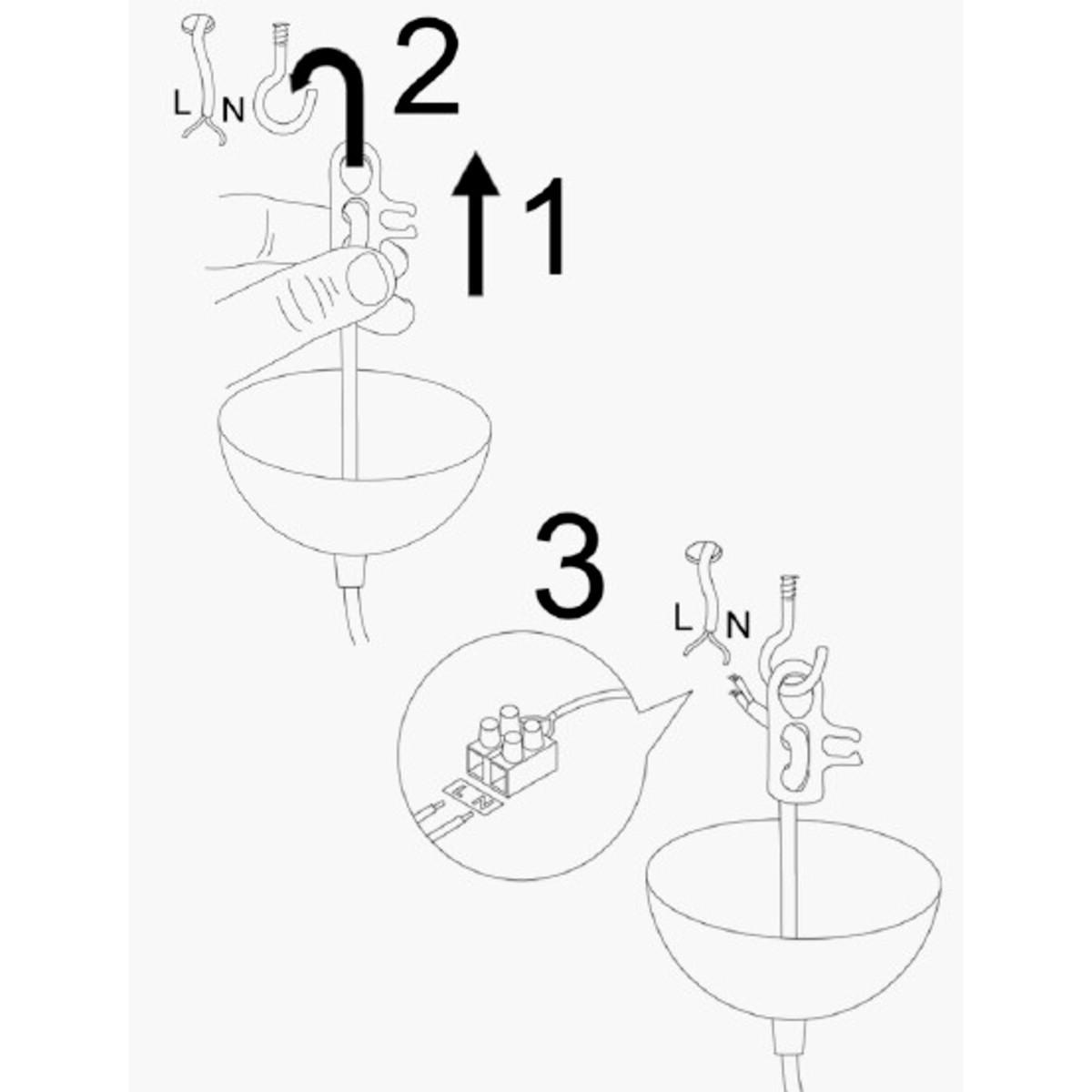 DRAHT-PENDELLEUCHTE aus metall - fleur 50/50/111 cm - Bronzefarben, Metall (50/50/111cm) - Calicosy