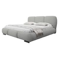 POLSTERBETT Rosa - Eichefarben/Hellgrau, Holz/Textil (140/200cm) - MIRJAN24