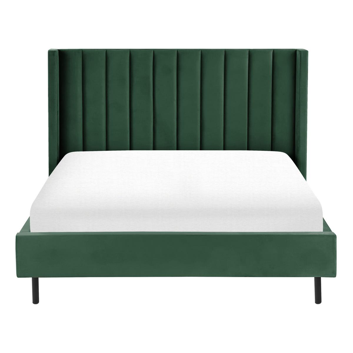 BETT mit Lattenrost 140x200 cm Grün Villette - Grün, Textil (140/200cm) - Beliani