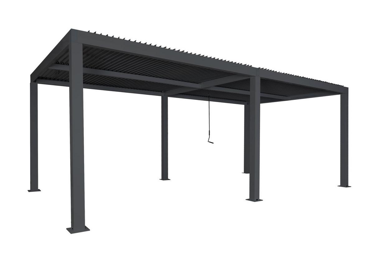 CARPORT Anthrazit - Anthrazit, Metall (583/220/301cm) - MCW