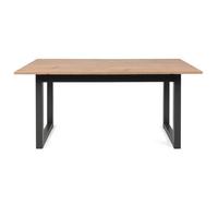 ESSTISCH Eiche Artisan, Grau Industrial, Küchentisch ausziehbar 160 - 200 cm - Anthrazit/Eiche Artisan, Holzwerkstoff (160/90/75cm) - Furn.Design