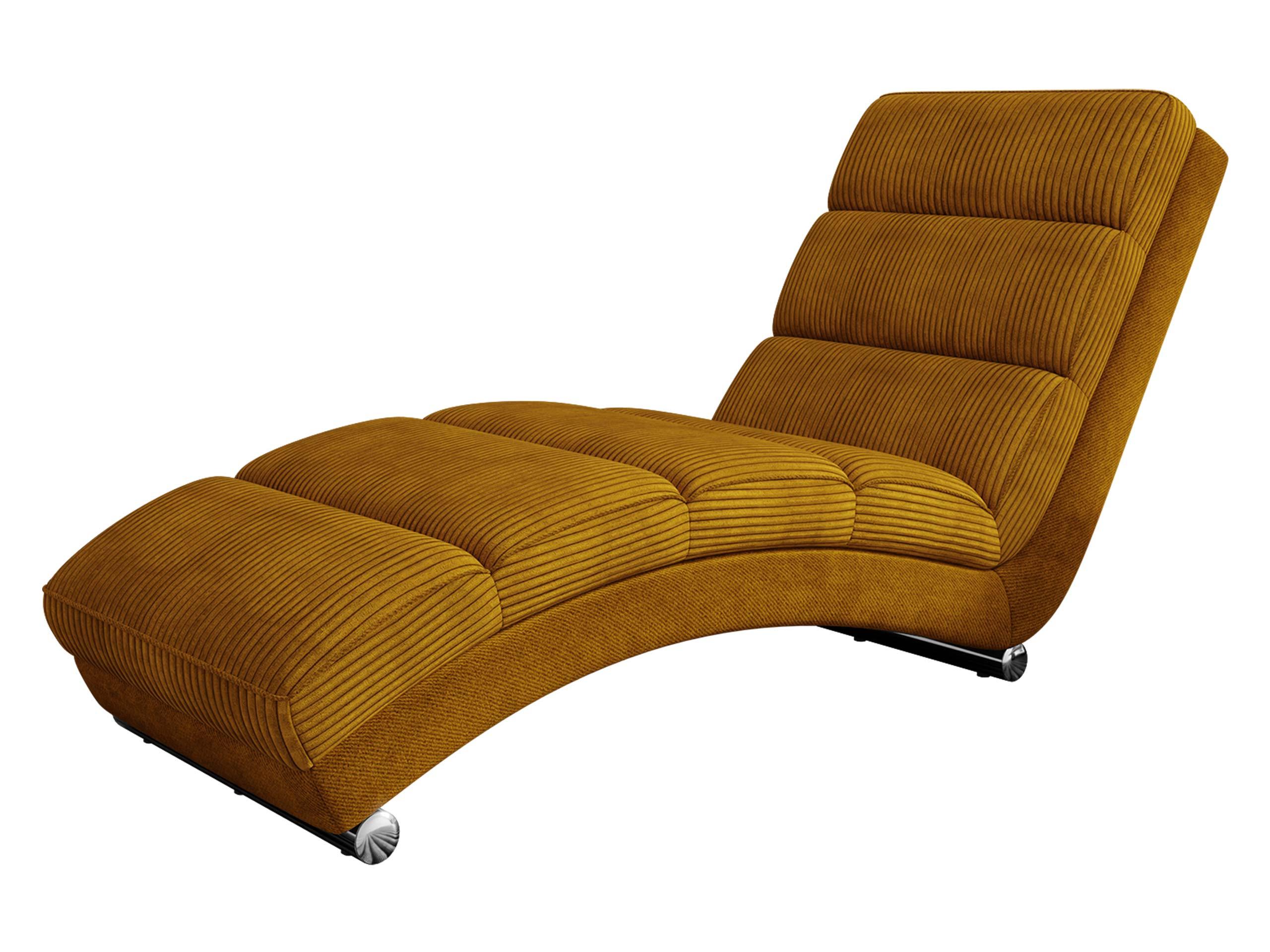SESSEL Holiday Cord - Chromfarben/Gelb, Holz (62/84/180cm) - MIRJAN24