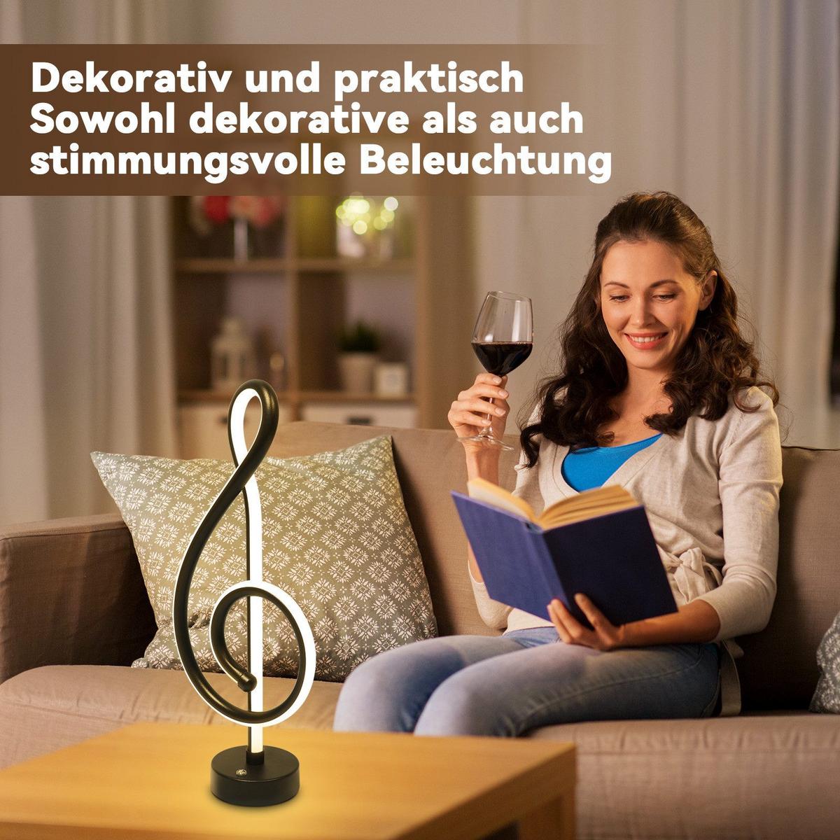 TISCHLEUCHTE Seebar 16.5/2.5/38.5 cm - Schwarz, Metall (38.5/16.5/2.5cm) - ZMH