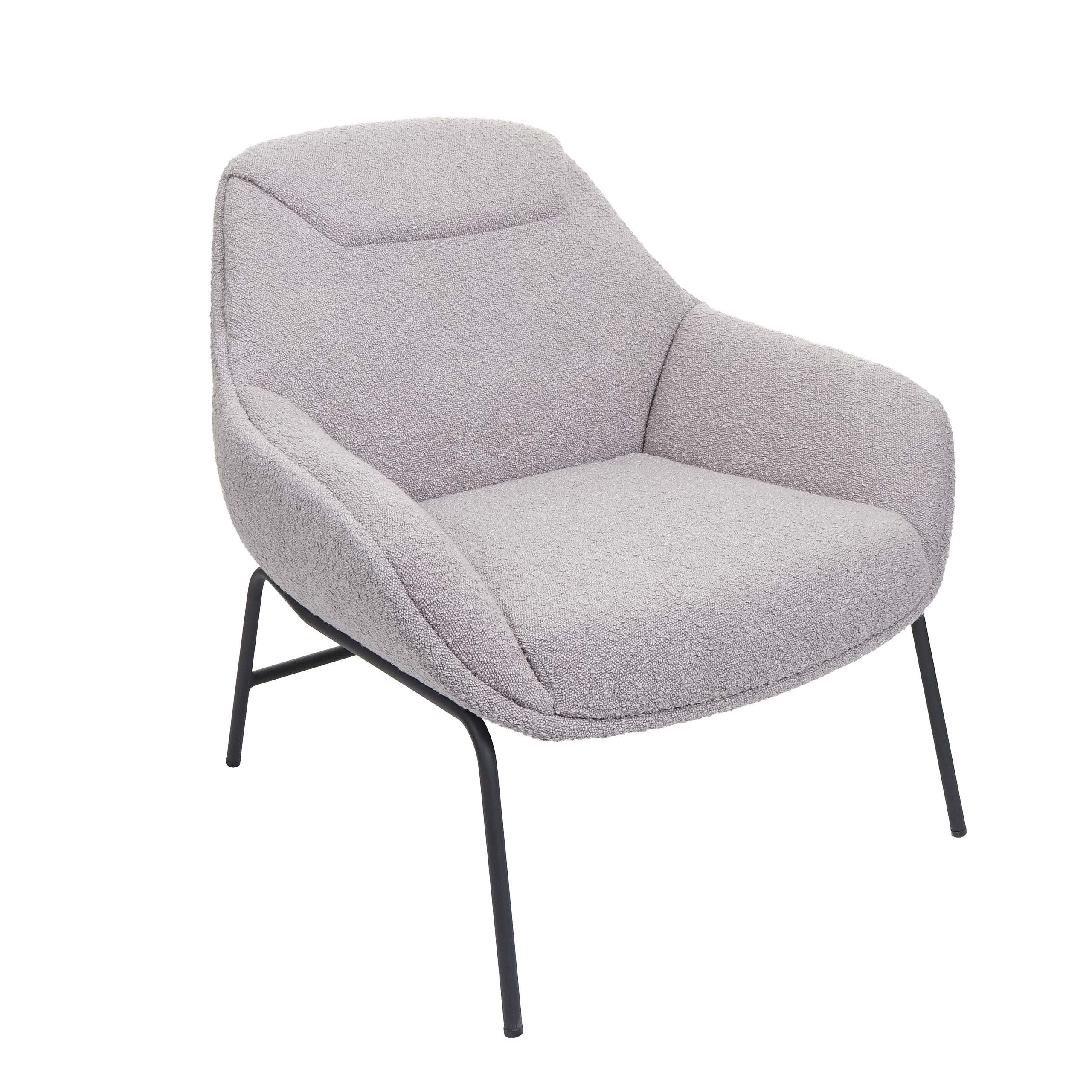 LOUNGE-SESSEL Hellgrau - Hellgrau, Textil (80/79/80cm) - MCW