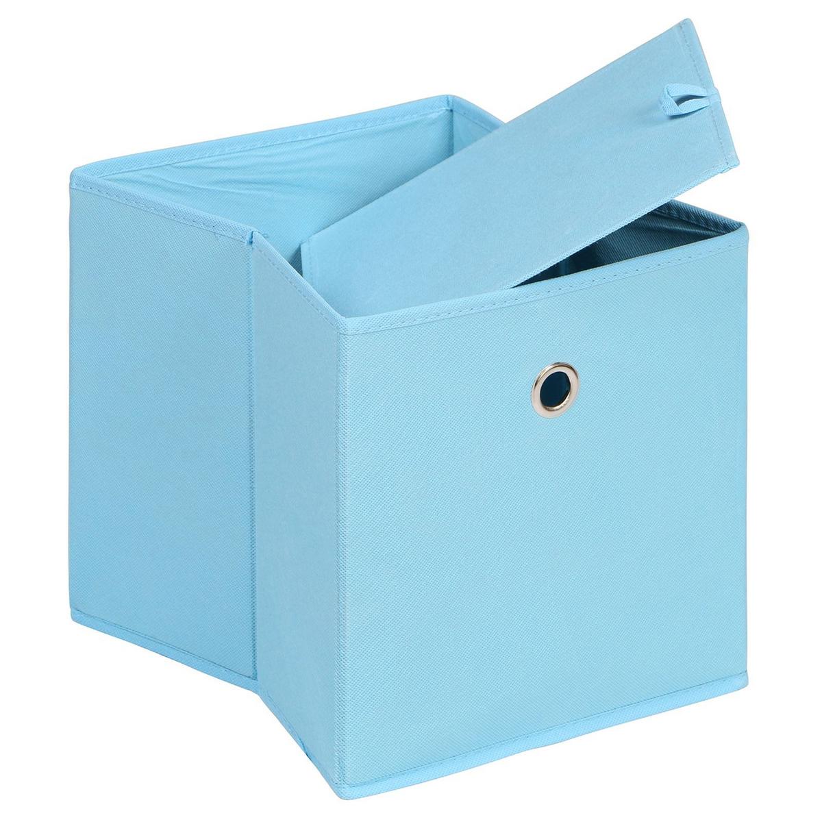 FALTBOX ELA 2er-Set hellblau - Hellblau, Textil (27/27/27cm) - IDIMEX